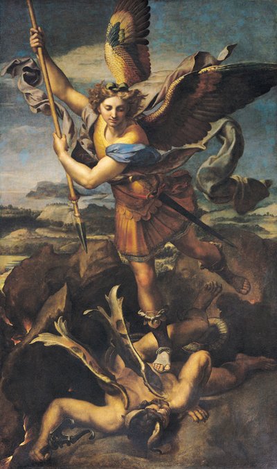 Saint Michel terrassant le démon, 1518 - Raffaello Sanzio Raphael